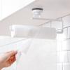Estante para paños de cocina montado en la pared, armario para trapos de limpieza, estante para papel de rollo sin perforaciones