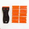 Raspador Limpiador Multifuncional Acero Inoxidable Herramienta Pequeña Hogar Vidrio Raspador de Grasa Hoja Refrigerador Descongelación Plástico Raspador de Hielo