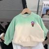 2026 Sudadera de Color Degradado de Moda para Niños Conjunto de Dos Piezas Atuendo Casual de Primavera y Otoño para Niñas Nuevo Conjunto Elegante para Niños Pequeños