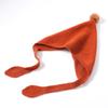 Chapéu de tricô de cashmere infantil para outono e inverno, 2-8 anos, cor doce, quente, fofo, espesso, à prova de vento, cônico, atacado