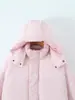 Moda de Comercio Exterior Transfronterizo Estilo Europeo y Americano Otoño e Invierno 2025 Nueva Moda Casual Chaqueta de Algodón Cálida Holgada con Capucha para Mujer