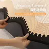 Cojín de Sofá de Chenilla con Forma Especial, Adecuado para Todas las Estaciones, Cojín de Sofá Irregular Simple Antideslizante y Funda de Respaldo para Sala de Estar
