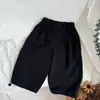 Pantalones casuales de punto tipo jogger de color liso, nuevos para otoño estilo coreano para niños, holgados y elegantes, fáciles de usar, adecuados tanto para niños como para niñas