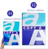 Papel de Copia Electrostático Grueso Doble Cara de Pulpa de Madera de Alta Blancura A4/A3 70/80gsm Papel de Oficina Doble Cara