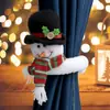 Suprimentos para Decoração de Natal Boneco de Velho de Tricô Abraçando Fivela de Cortina Pingente de Personagem de Desenho Animado Decoração de Atmosfera de Festa