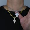 Colgante de circonita con cruz de Amazon Wish, collar de hip hop para hombre con circonitas, joyería transfronteriza.