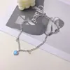 Japonês e coreano moda preto e branco xadrez coração colar ins moda feminina personalizado pêssego coração pingente de metal cadeia camisola cadeia