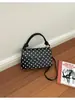 Nuevo bolso cruzado de moda simple con lunares estilo coreano 2026 diseño fresco moderno bolso pequeño cuadrado para hombro para mujer