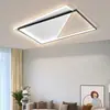 Lâmpada de sala de estar moderna simples para uso doméstico sala de estar quarto sala de jantar nórdica criativa distinta atmosférica retangular lâmpadas