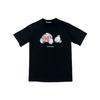 Camiseta de algodón puro de verano nueva moda europea y americana marca Palm Angel oso con corazón roto estampada holgada casual manga corta ins