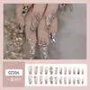 Dicas de Unhas com Pedras de Diamante Mais Vendidas no Tiktok, Arte de Unhas, Adesivos de Unhas Postiças, Unhas Longas Usáveis Feitas à Mão de Alta Qualidade Atacado