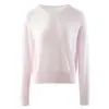 Suéter de Punto Simple con Cuello en V de Cachemira y Seda de Morera para Mujer, Holgado, Estilo Perezoso para el Trabajo, Dobladillo de Canalé, Suave, Pegajoso, Capa Base Superior