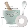 Almofariz de alho doméstico manual antigo almofariz de pedra para pasta de alho amassador de alho moedor descascador de alho espremedor amassador de alho
