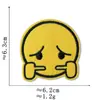 Pegatinas de Tela con Expresiones de Emoji Accesorios para Ropa Calcomanías Decorativas Parches Divertidos Serie de Insignias Redondas Lindas de Smiley