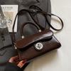 2025 Nova Moda de Alta Qualidade Casual Simples Portátil Bolsa Pequena Quadrada Fashionable Combina com Tudo Elegante Bolsa Transversal para Mulheres