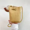 Porta-moedas Simples com Padrão Trançado 2026 Nova Fecho de Metal Coreano Moda Simples Portátil Bolsa Transversal para Celular Ombro