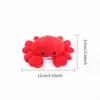 Suministros para Mascotas Juguetes Serie Océano Menta para Gatos Peluche Cangrejo Pez Masticar y Afilar Garras Auto-Placer Juguetes Interactivos para Gatos