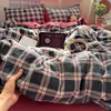 2026 Nuevo Modelo Juego de Cama Estampado de Gasa de Doble Capa tipo Nube de Cuatro Piezas, Funda Nórdica, Juego de Sábanas de Tres Piezas