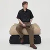 Camisa Assimétrica Diagonal com Botões de Cinco Pontas Estilo Chinês Novo Primavera Verão Estilo Casal Caimento Liso Solta Atmosférica Top para o Dia a Dia