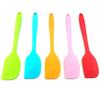 Espátula de silicone macia integrada, espátula de creme, pá de bolo, haste de mistura de borracha, raspador de flocos de neve crocantes para assar, tamanho grande e pequeno