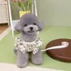 Ropa para Mascotas para Perros Pequeños y Gatos, Arnés de Pecho de Gasa de Algodón Engrosada, Arnés para Perro Pequeño Teddy Pomerania, Otoño e Invierno