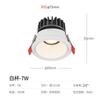 Luz comercial de pared para hotel, decoración del hogar, sala de estar, luz LED de techo, downlight de profundidad antideslumbrante empotrado COB, foco inteligente