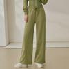 Calça Jogger Feminina Casual Solta com Forro de Lã Grossa Quente Versátil para Esportes Caimento Fluido Flare Perna Larga