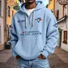 Ropa Nueva para Hombre Transfronteriza 3D Amazon Más Vendida Sudadera con Cremallera Tendencia de Comercio Exterior Sudadera Serie Nueva de la NFL