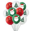 Traje de balão de Natal Balão de látex da árvore de Natal Balão de impressão de Natal atividade de sala de aula Layout de Ano Novo Balão de Ano Novo