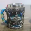 Explosiones transfronterizas resina creativa acero inoxidable tazas vino personalizadas vasos adornos regalo fabricantes al por mayor