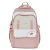 Mochila de Bloques de Color de Verano 2026 para Estudiantes Mujeres, Bolsa de Viaje Linda de Gran Capacidad, Mochila Ligera de Moda