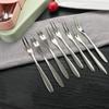 Internet Celebrity Fruit Fork Household Thickened Fruit Salad Fork Pequeno Garfo Jelly Atacado Garfo de Frutas Descartável