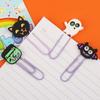 Comercio exterior en stock serie de Halloween dibujos animados pvc zombi papelería de oficina clip para páginas clip para papel clip de papel marcador de página periférico