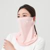 Mascarilla de protección solar de seda helada para hombre y mujer, gorro integral anti-UV para ciclismo, protección para el cuello, cubrebocas, velo, mascarilla para conducir