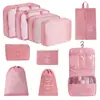 Bolsa de almacenamiento para viajes transfronterizos, set de neceser, bolsa de almacenamiento organizadora de ropa para equipaje de siete piezas, bolsa de almacenamiento de viaje