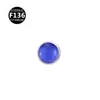 Piercing para lengua de titanio F-136 con incrustación de piedra ojo de gato, Pendiente de disco incrustado de piedra natural, Accesorios de stud para el cartílago de la oreja, Diamante de 6 mm