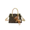Bolso Cubo de Moda Transfronteriza Vintage con Monograma de un Solo Hombro 2026 Nuevo Bolso Cruzado de Verano de Alta Gama Bolso de Mano Estilo Lujo Ligero Versátil