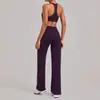 Conjunto de Yoga Transfronteiriço Europeu e Americano para Amazon, Conjunto Justo Costas em I, Conjunto de Duas Peças para Corrida ao Ar Livre e Fitness