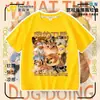 2026 Ropa para Perro Mi Cuchillo y Escudo Camiseta de Algodón Puro Manga Corta Shiba Inu Divertido Paquete de Emoticonos Abstractos Tops para Niños y Adolescentes 2
