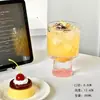 Vidrio con Patrón de Piedra Preciosa de Gama Alta con Vista a la Montaña, Vaso Alto de Cerveza de Lujo Ligero de Gama Alta, Taza Creativa para Bebidas y Café, Vaso para Jugos