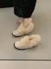 Zapatos Mary Jane de Algodón Cálidos, Engrosados y Peludos de Tacón Grueso Chuyuji para Mujer, Nuevos Zapatos Peludos de Invierno 2025