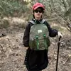 Mochila Nueva de Senderismo para Niños, Mochila a Cuadros de Gran Capacidad para Ocio al Aire Libre para Niños y Niñas, Mochila Escolar para Estudiantes de Primaria