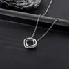 Collar Colgante Anillo Doble con Números Romanos para Hombre, Estilo Sencillo y Lujoso de Alta Gama, Accesorio de Moda Versátil para Mujer