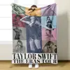 Manta de Franela Transfronteriza Cantante Taylor Swift Manta Decorativa Cubierta de Manta con Estampado de Taylor Swift
