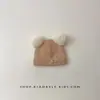 Los gorros para bebé son súper lindos y adorables, gorros de lana con pompón, gorritos tejidos para bebés de pocos meses, gorros tipo pullover cálidos y a prueba de frío para bebés niños y niñas