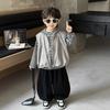 8759 Traje de Primavera y Otoño para Niños 2026 Nuevo Estilo Coreano Conjunto de Otoño para Niños Chaleco Conjunto de Tres Piezas Ropa para Bebé Niño Moderna