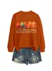 El otoño es mi color favorito sudadera versátil holgada para mujer comercio exterior transfronterizo Amazon al por mayor