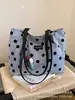 Bolsa de Bolinhas para Mulheres 2026 Nova Moda de Verão Super Tendência Classe Exquisita Bolsa Tote para o Dia a Dia Bolsa de Ombro de Grande Capacidade