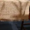 Caminho de Mesa de Ráfia Natural, Estilo Antigo Chinês, Tapete de Chá Zen Feito à Mão, Bandeja de Chá, Tapete de Mesa de Chá, Tapete de Mesa Simples de Tecido de Verão, Estilo Wabi-Sabi