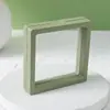 Nueva caja flotante de joyería county caja de película de PE pulsera pendientes anillo joyería antioxidación exhibición colorida almacenamiento